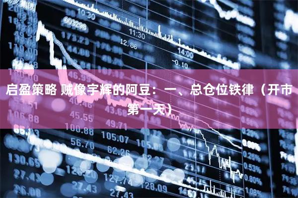 启盈策略 贼像宇辉的阿豆：一、总仓位铁律（开市第一天）